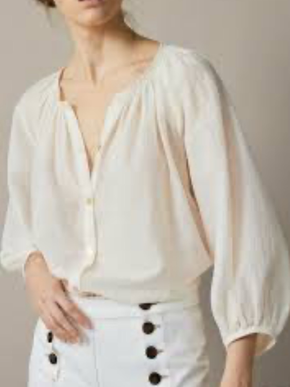 Massimo Dutti Peasant Blouse